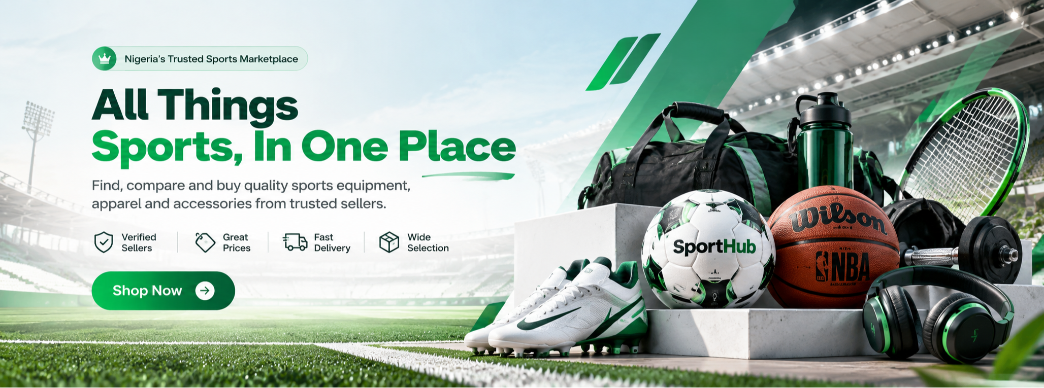 SportHub sports marketplace for sports equipment, apparel, footwear and accessories